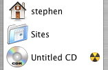 The Sidebar with a CD